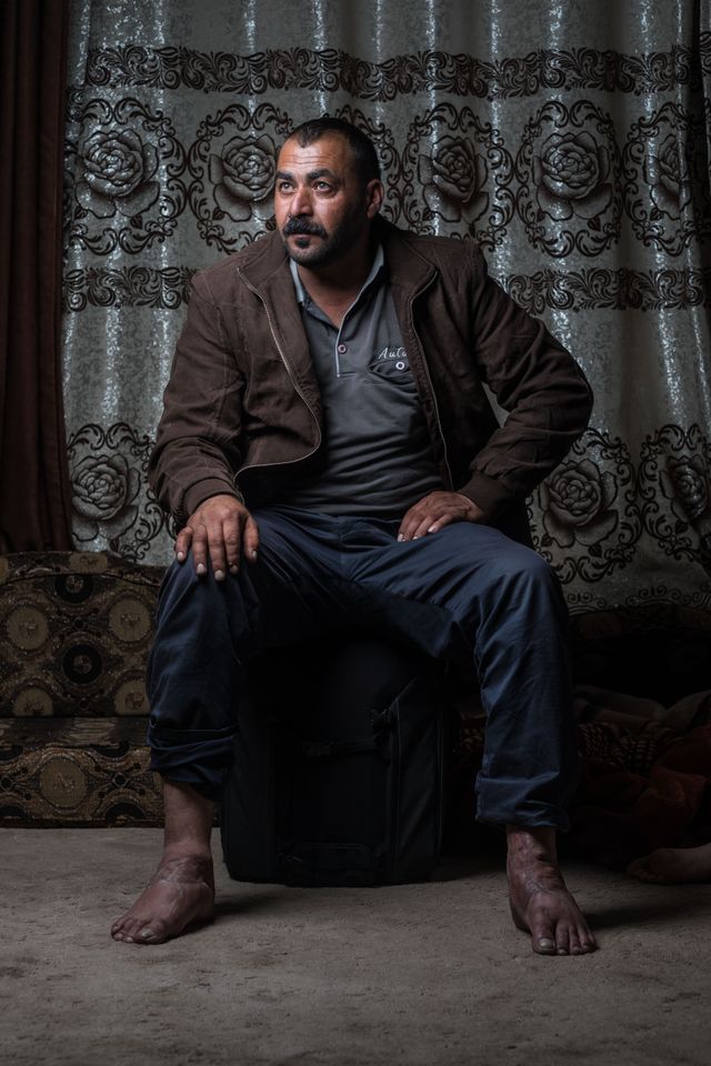 Portrait of Mohammed. A Syrian survivor of torture. Amman, Jordan 2021. Photo by photographer Martin Thaulow.