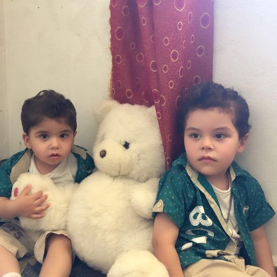 Photo by Afraa. The brothers Muhammad and Marwan.