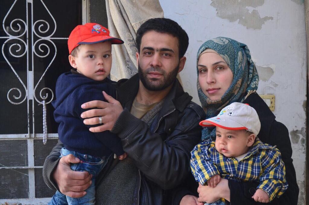 Photo by Salem Mdlala. Family portrait from Syria.